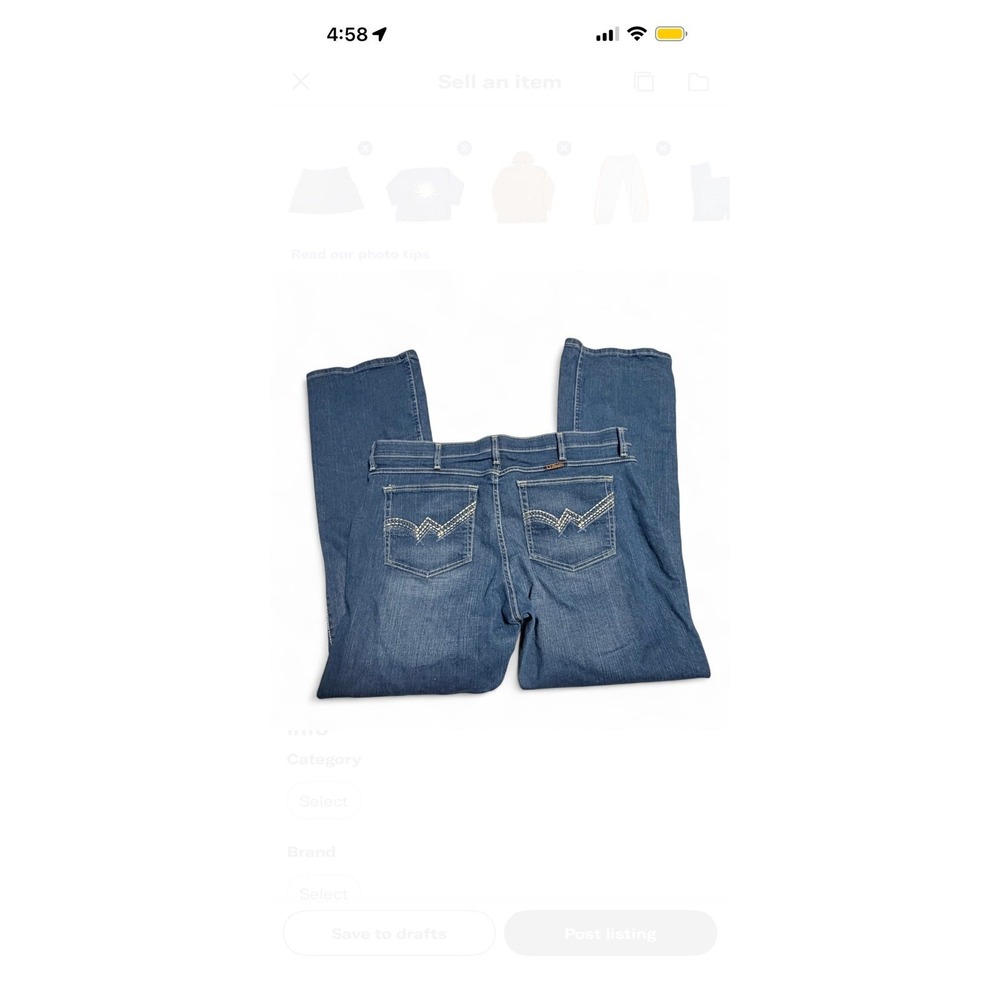 Wrangler‎ Shiloh Boot Cut Jeans Womens 19/20x34 Medium Wash Denim